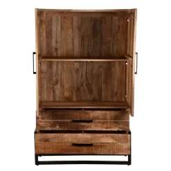 Wohnen 100x160x40 Industrial Schrank mit zwei Türen - Schanow