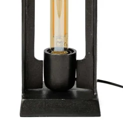 Wohnen 13x37x13 Industrial Tischlampe in Schwarz Nickel - Julesta