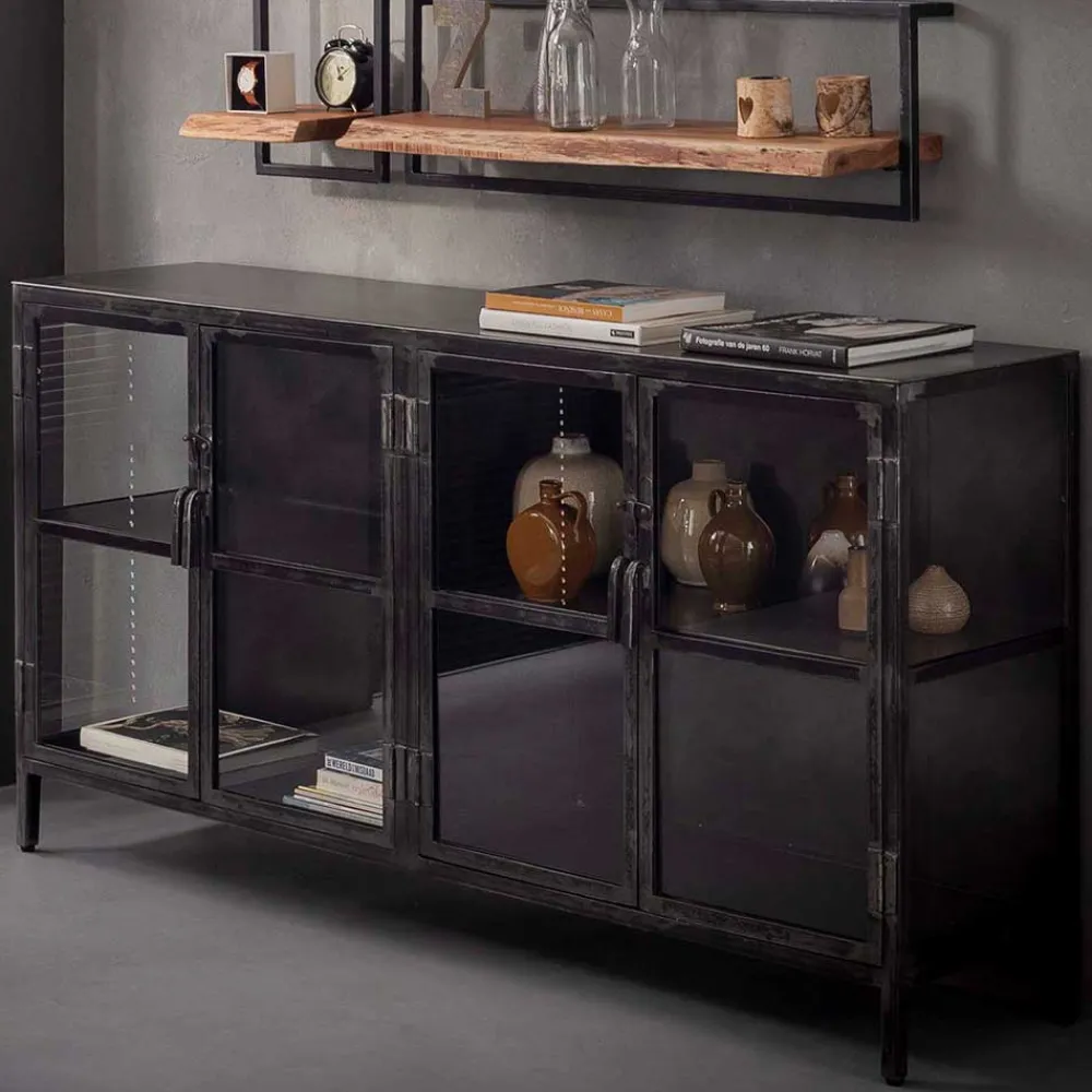 Wohnen Küchenschränke|Sideboards*180x92x40 Industry Sideboard aus Metallguss - Vatros