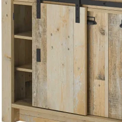 Wohnen 161x93x64 Küche Anrichte in Holz verwittert - Garisa