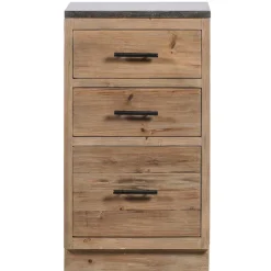 Wohnen 50x90x59 Küche Unterschrank mit drei Schubladen - Macsena