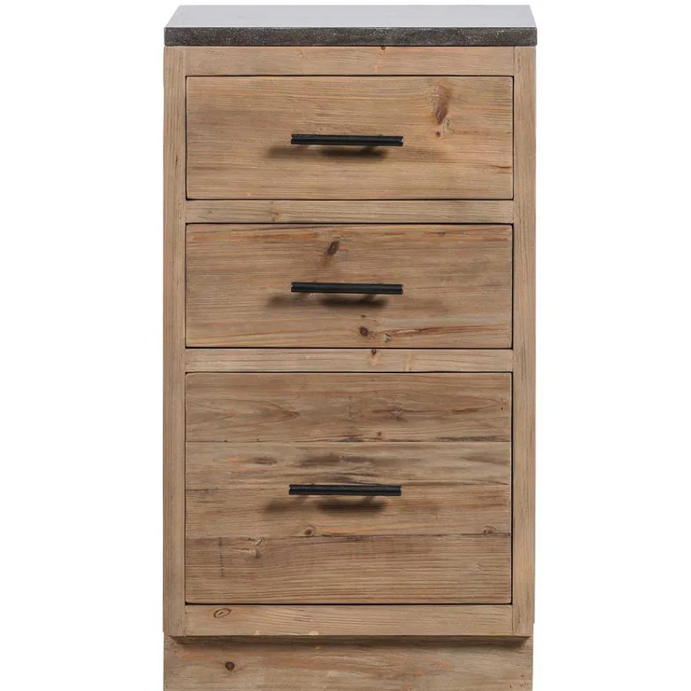 Wohnen 50x90x59 Küche Unterschrank mit drei Schubladen - Macsena