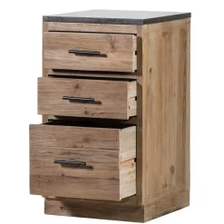 Wohnen 50x90x59 Küche Unterschrank mit drei Schubladen - Macsena