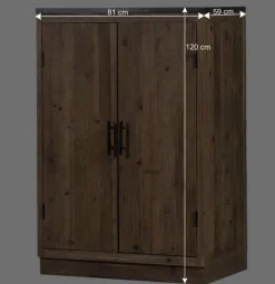 Wohnen 81x120x59 Küchenschrank mit Steinplatte - Macsena