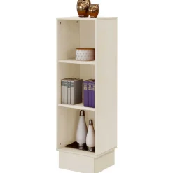 Wohnen 40x126x34 Kiefernholz Regal in Creme - Rospus