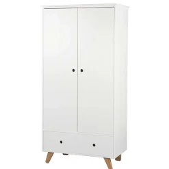 Kinder Wohnen 95x190x50 Kinder Kleiderschrank mit Schublade & Tür - Elfrid
