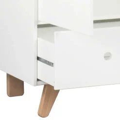 Kinder Wohnen 95x190x50 Kinder Kleiderschrank mit Schublade & Tür - Elfrid