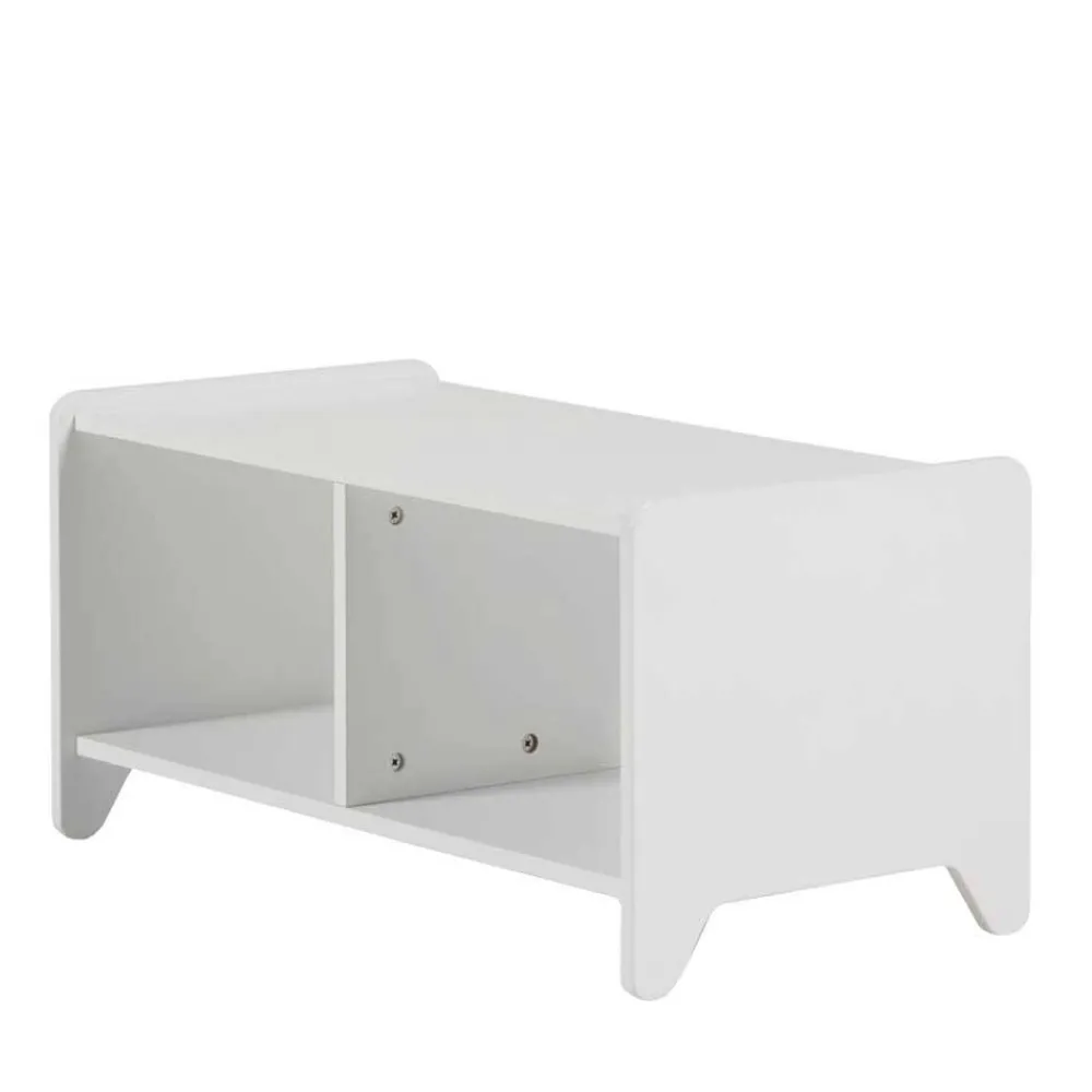 Kinder Wohnen 78x38x40 Kinderzimmerregal in Weiß - Red