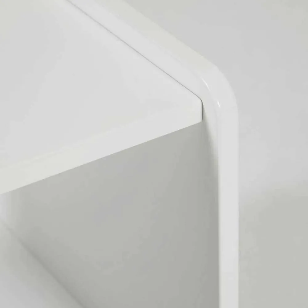 Kinder Wohnen 78x38x40 Kinderzimmerregal in Weiß - Red