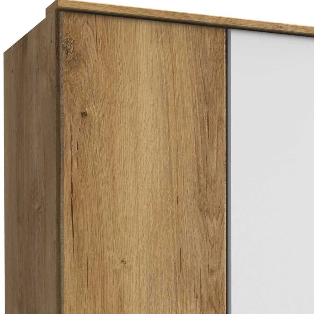 Wohnen 179x199x58 Kleiderschrank 4 Türen & 3 Schubladen - Curacao