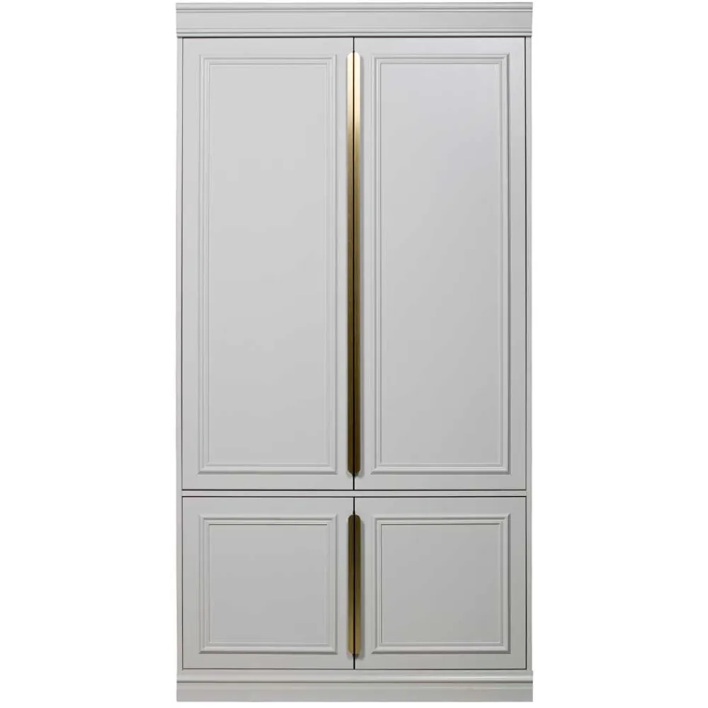 Wohnen Schränke|Kleiderschränke*110x215x62 Kleiderschrank in Hellgrau - Emra