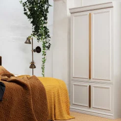 Wohnen Schränke|Kleiderschränke*110x215x62 Kleiderschrank in Hellgrau - Emra