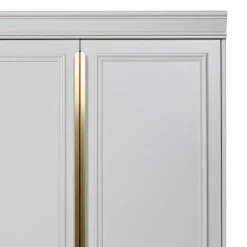 Wohnen Schränke|Kleiderschränke*110x215x62 Kleiderschrank in Hellgrau - Emra