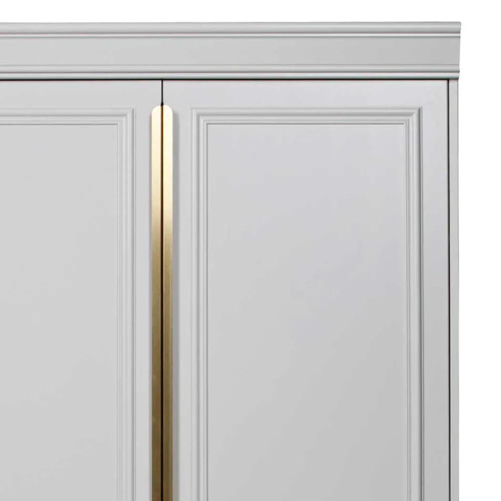 Wohnen Schränke|Kleiderschränke*110x215x62 Kleiderschrank in Hellgrau - Emra