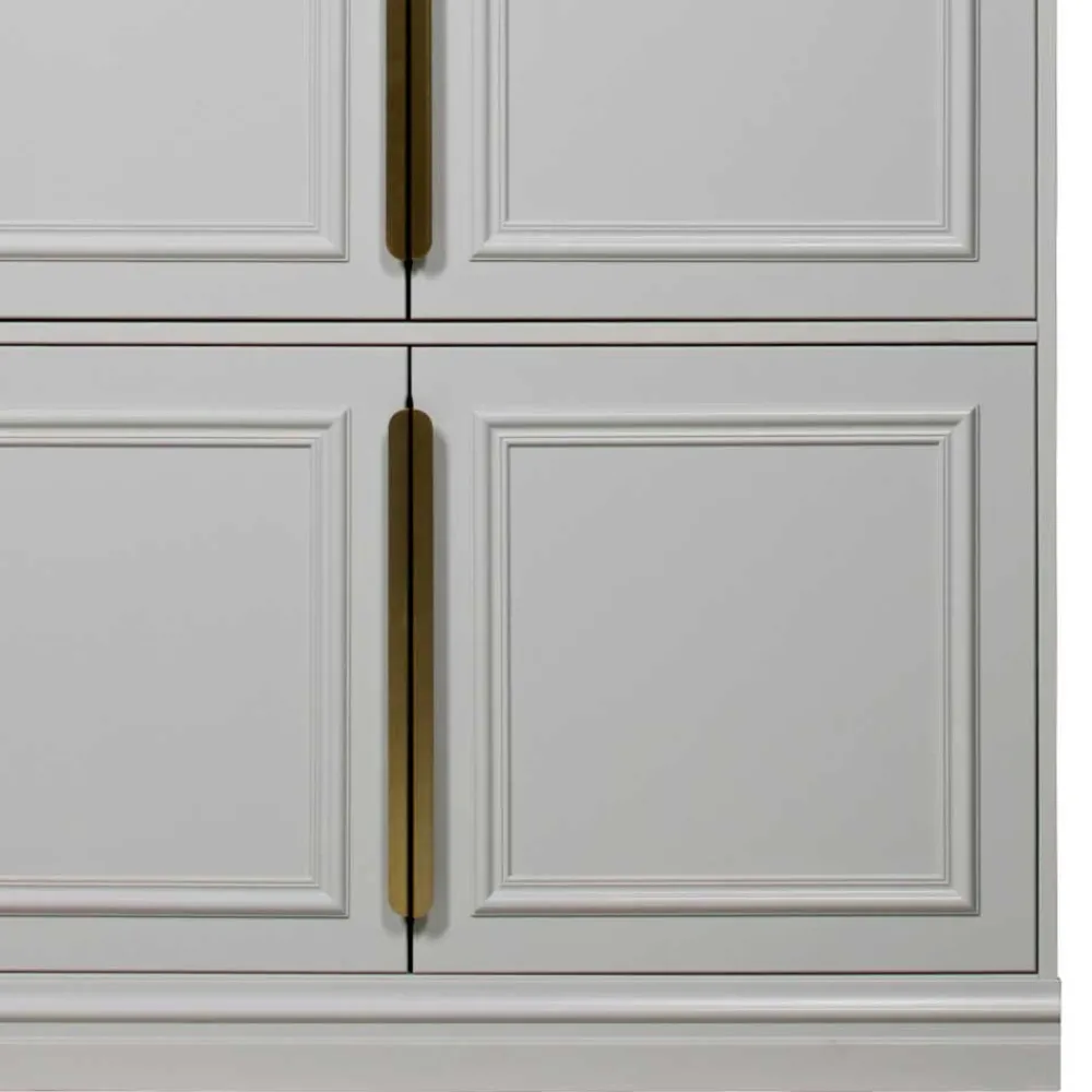 Wohnen Schränke|Kleiderschränke*110x215x62 Kleiderschrank in Hellgrau - Emra