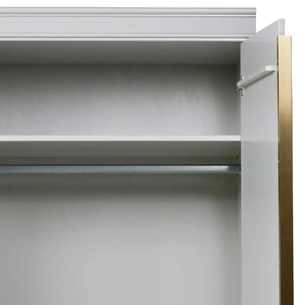 Wohnen Schränke|Kleiderschränke*110x215x62 Kleiderschrank in Hellgrau - Emra