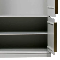 Wohnen Schränke|Kleiderschränke*110x215x62 Kleiderschrank in Hellgrau - Emra