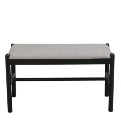 Wohnen Küchenbänke|Sitzbank*80x46x40 Kleine Bank aus Eiche in Schwarz - Evlinu