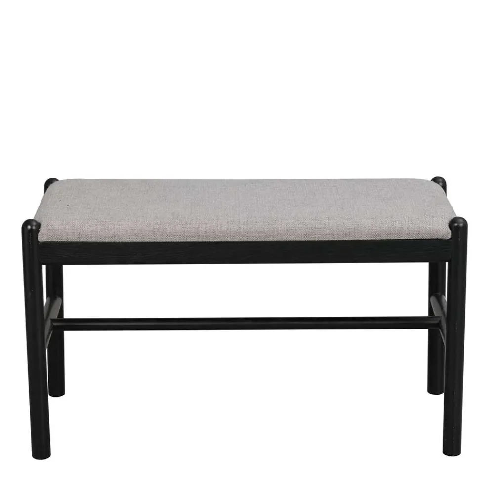 Wohnen Küchenbänke|Sitzbank*80x46x40 Kleine Bank aus Eiche in Schwarz - Evlinu