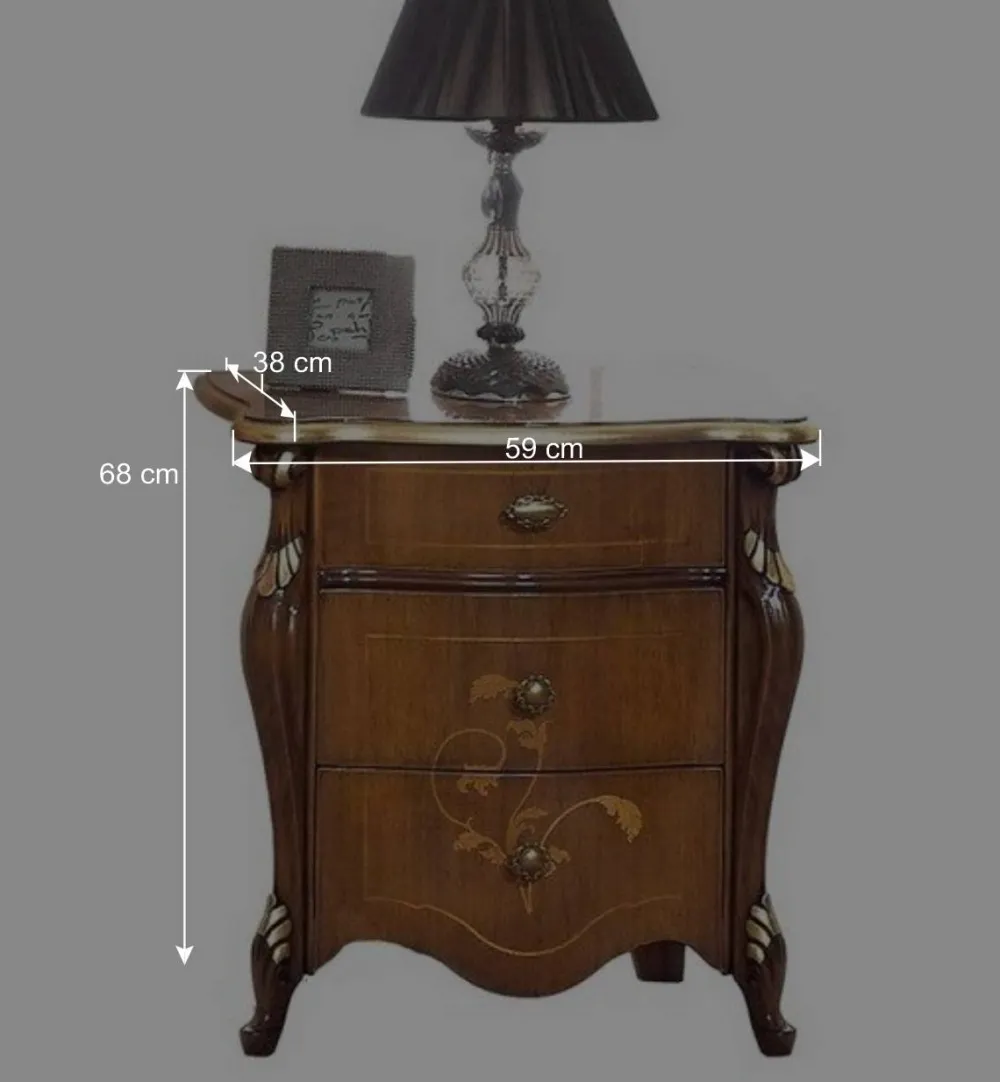 Wohnen Nachttische|Italienische Möbel*59x68x38 Kleine Kommode in italienischem Design - Carlenna