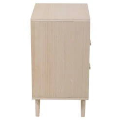 Wohnen Rattanmöbel|Nachttische*40x68x36 Kleine Kommode mit Fach & 2 Schubladen - Oncinasa