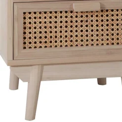 Wohnen Rattanmöbel|Nachttische*40x68x36 Kleine Kommode mit Fach & 2 Schubladen - Oncinasa