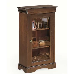 Wohnen 51x92x32 Kleine Vitrine mit einer Glastür - Lemerzi