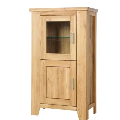 Wohnen 80x139x47 Kleiner Schrank aus Wildeiche - Miarizia