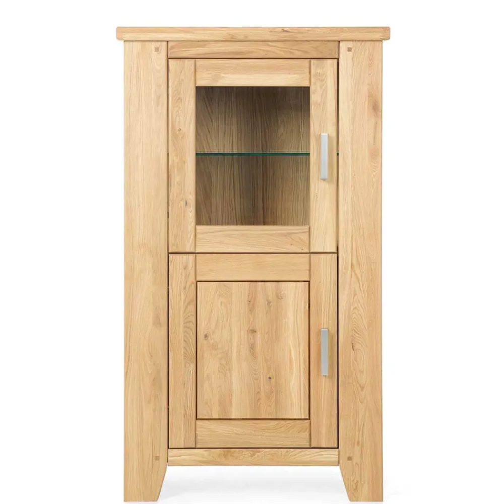 Wohnen 80x139x47 Kleiner Schrank aus Wildeiche - Miarizia