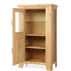 Wohnen 80x139x47 Kleiner Schrank aus Wildeiche - Miarizia