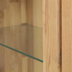 Wohnen 80x139x47 Kleiner Schrank aus Wildeiche - Miarizia