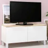 Wohnen 93x44x35 Kleiner TV Unterschrank in Weiß - Astrid