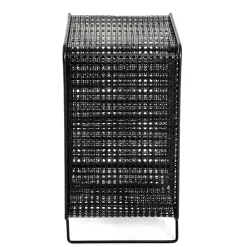 Wohnen Schwarze Möbel|Küchenregale*30x46x24 Kleines Flaschenregal in Schwarz - Selvas