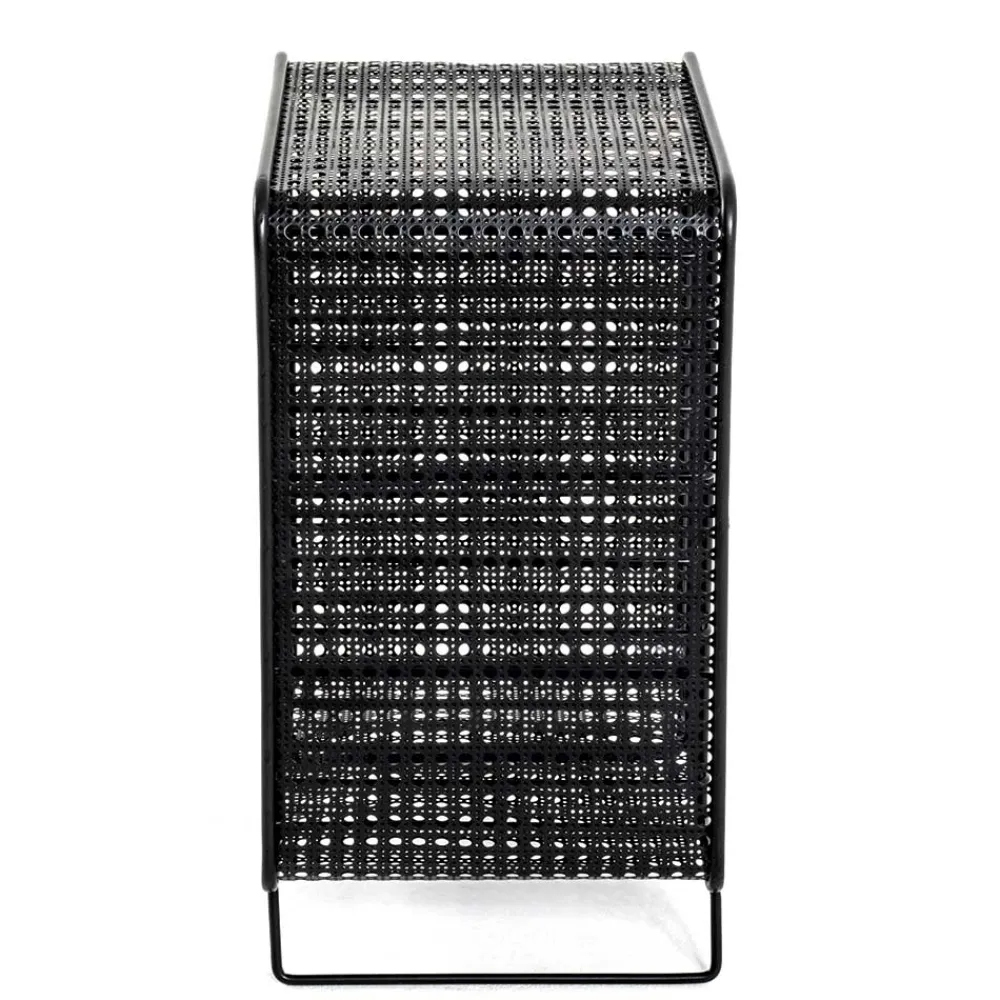 Wohnen Schwarze Möbel|Küchenregale*30x46x24 Kleines Flaschenregal in Schwarz - Selvas