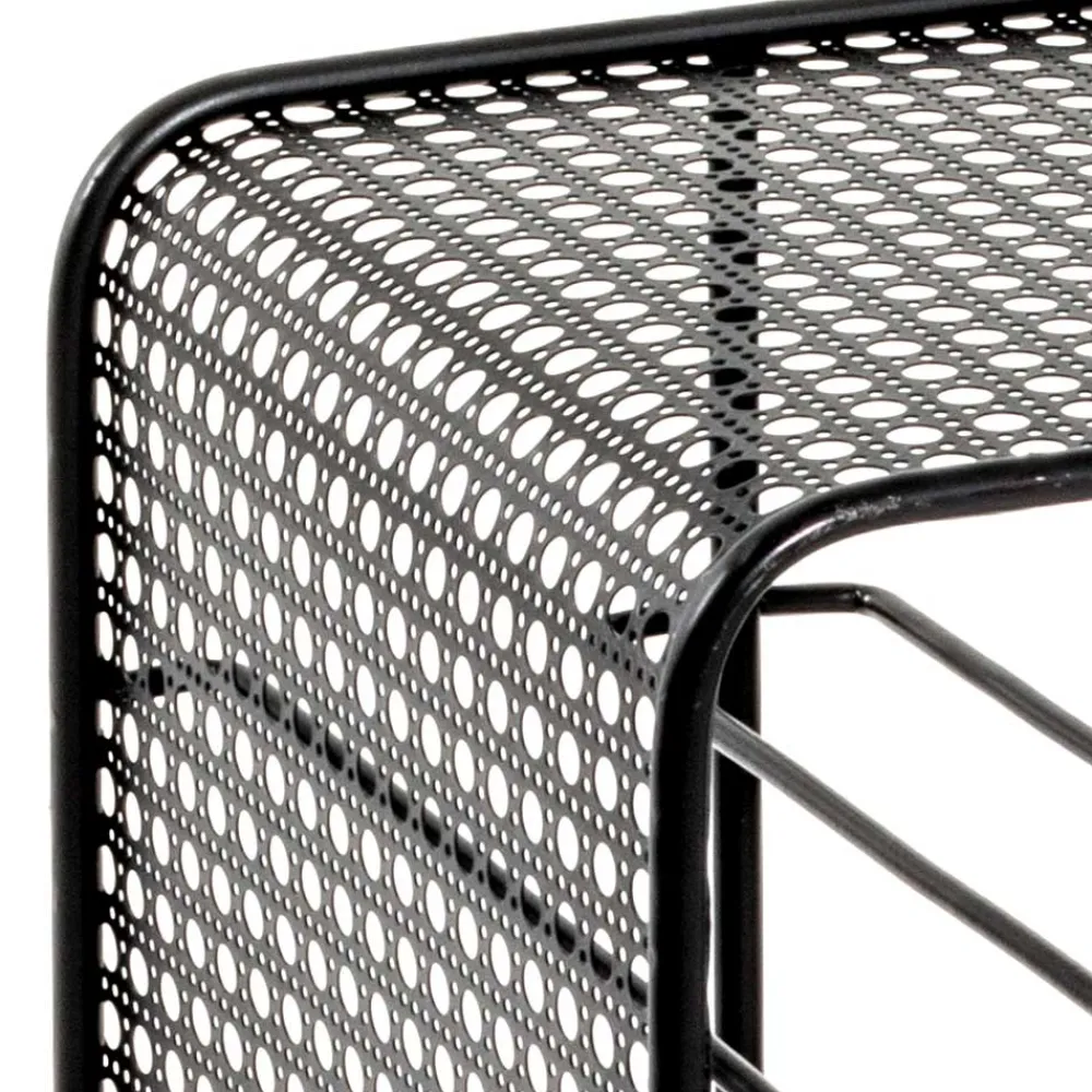 Wohnen Schwarze Möbel|Küchenregale*30x46x24 Kleines Flaschenregal in Schwarz - Selvas