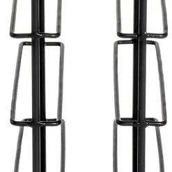 Wohnen Schwarze Möbel|Küchenregale*30x46x24 Kleines Flaschenregal in Schwarz - Selvas