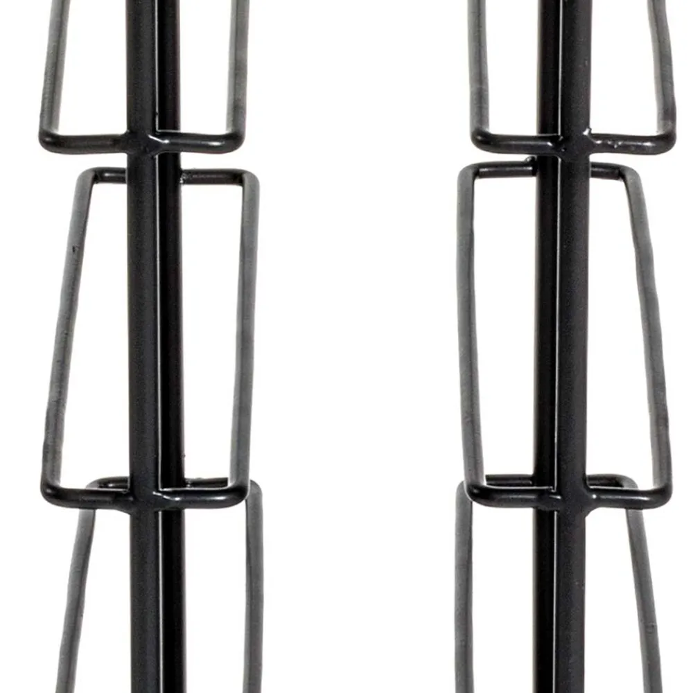 Wohnen Schwarze Möbel|Küchenregale*30x46x24 Kleines Flaschenregal in Schwarz - Selvas