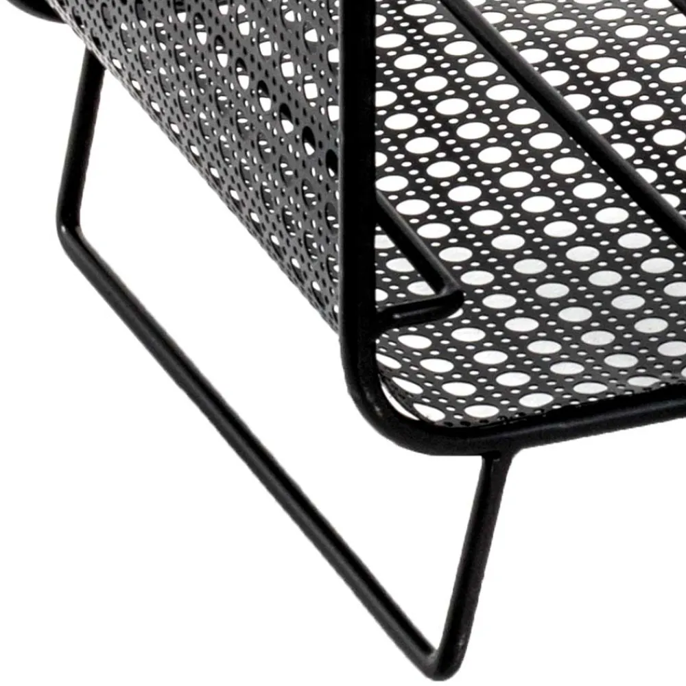 Wohnen Schwarze Möbel|Küchenregale*30x46x24 Kleines Flaschenregal in Schwarz - Selvas