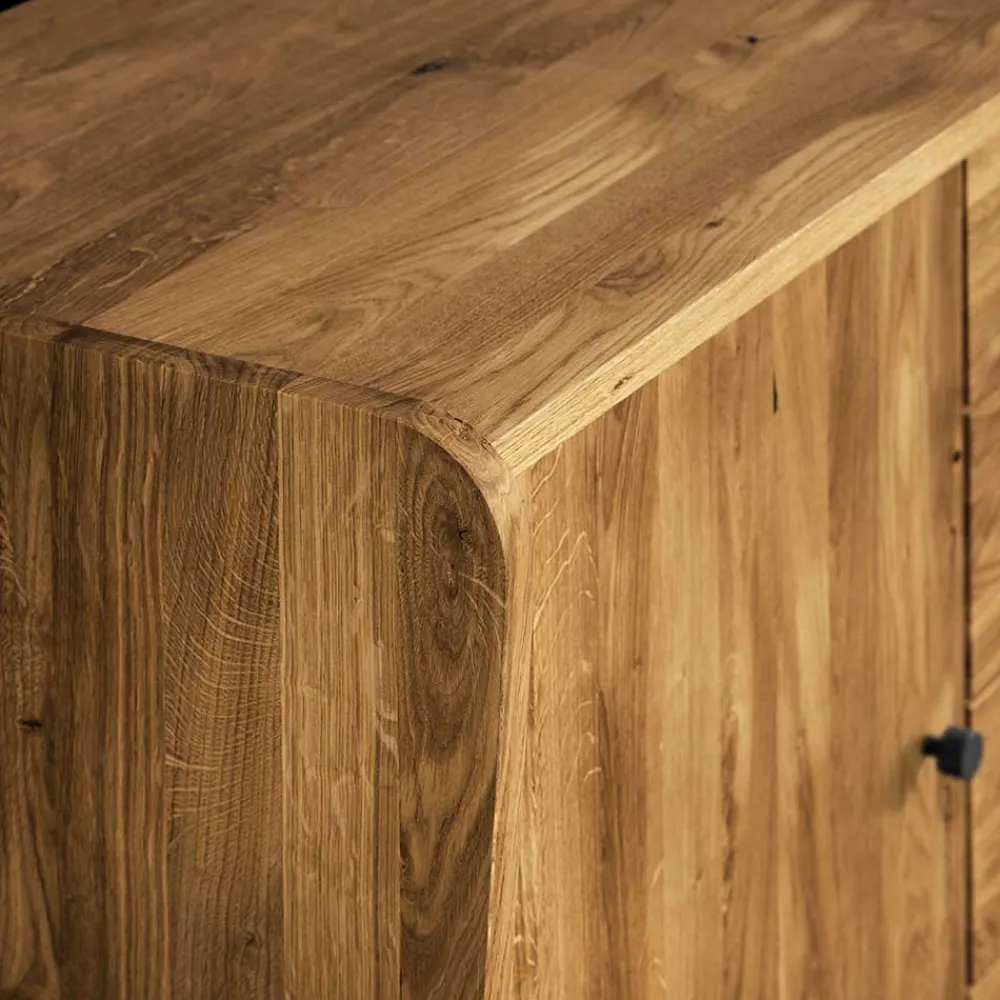 Wohnen 100x105x50 Kombi Kommode im modernen Retro Look - Hardus