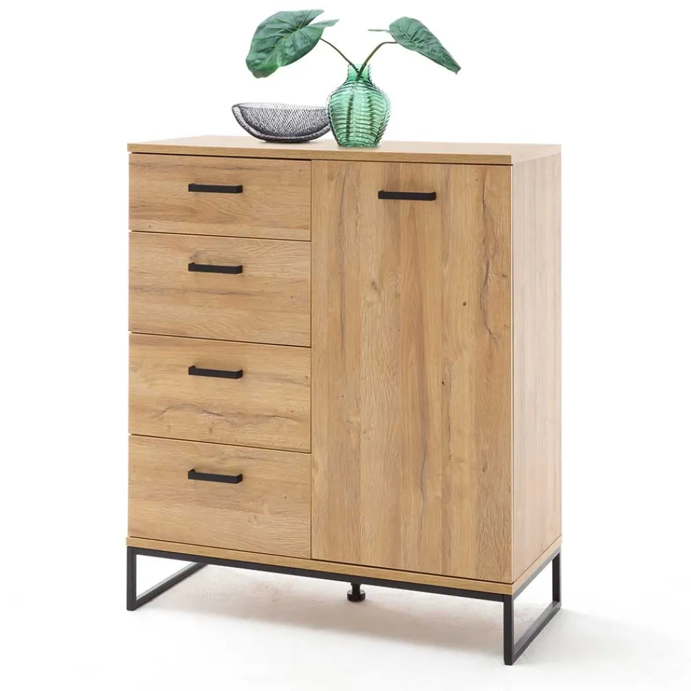 Wohnen 101x116x44 Kombi Kommode mit Bügelgestell - Truvisas