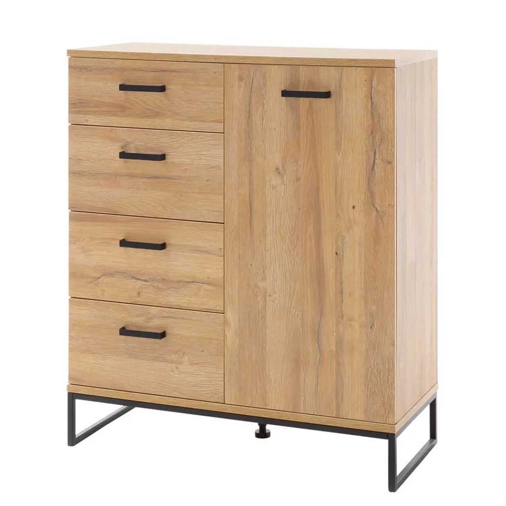 Wohnen 101x116x44 Kombi Kommode mit Bügelgestell - Truvisas