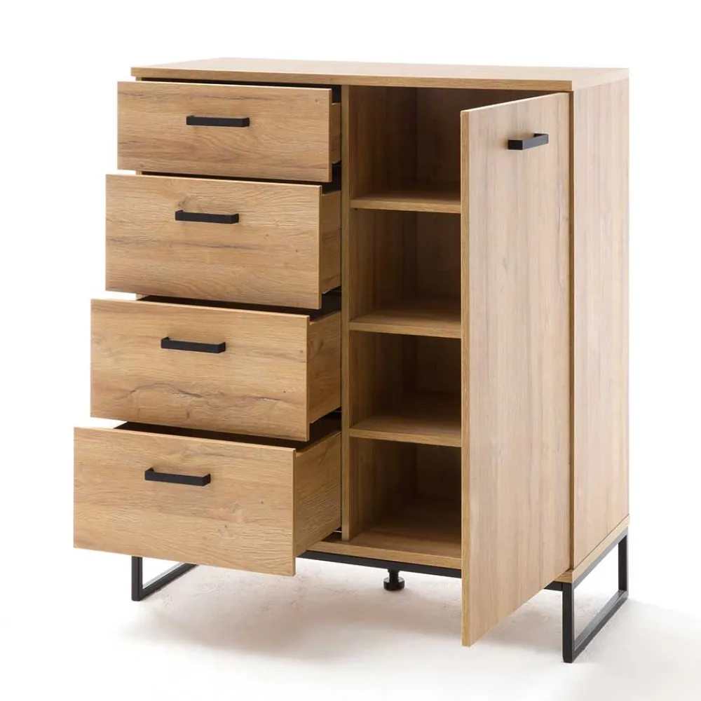 Wohnen 101x116x44 Kombi Kommode mit Bügelgestell - Truvisas