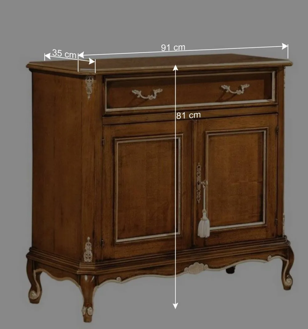 Wohnen Flurkommoden|Italienische Möbel*91x81x35 Kommode im Italienischen Stil - Carlenna