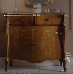 Wohnen 107x100x46 Kommode im Italienischen Stil - Carlenna I