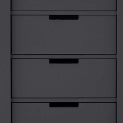 Wohnen 137x92x40 Kommode in Grau & Weiß - Vadids