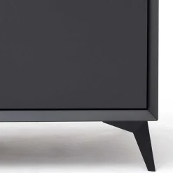 Wohnen 137x92x40 Kommode in Grau & Weiß - Vadids