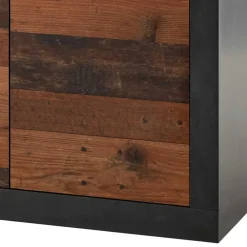 Wohnen Flurkommoden|Esszimmerschränke*92x104x40 Kommode in Holzoptik Antik & Grau - Timuras I