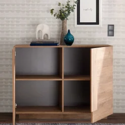 Wohnen 121x90x44 Kommode in Holzoptik mit Doppeltür - Basento