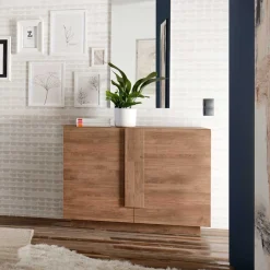 Wohnen 121x90x44 Kommode in Holzoptik mit Doppeltür - Basento