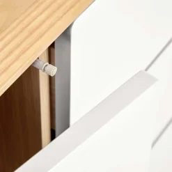 Wohnen 150x78x42 Kommode in Lichtgrau & Esche - Tadahiro